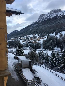 Winter view from the rooms balconies